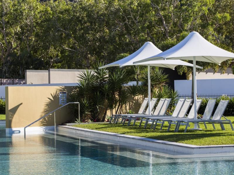 Peppers Blue On Blue Hotel Nelly Bay Exterior photo The pool at the 2011 Commonwealth Games Village